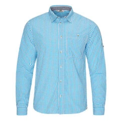 FRILUFTS AWARUA L/S SHIRT Herren Outdoor Hemd MEDITERRANIAN BLUE