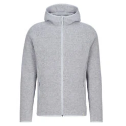 FRILUFTS REILA HOODED KNITTED FLEECE JACKET Herren Wolljacke SMOKED PEARL