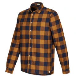 FRILUFTS NAMSOS L/S SHIRT Herren Outdoor Hemd GOLDEN BROWN/DARK SAPPHIRE CHE -Globetrotter 5638043172 b namsos ls shirt frilufts 24